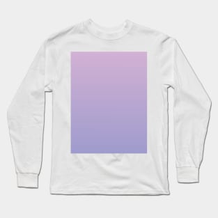 Lavender to Wisteria Purple Ombre Fade Sunset Gradient Long Sleeve T-Shirt